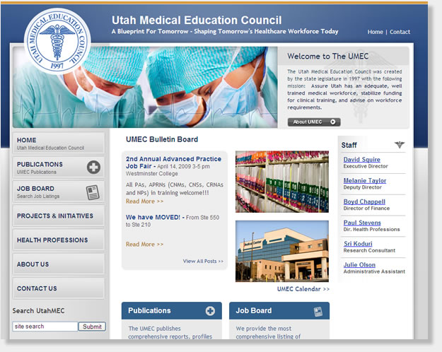 medical website design