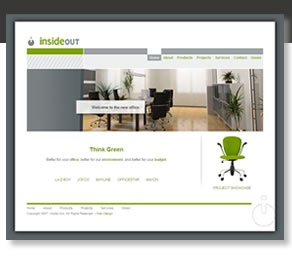 Commercial Interior Design Company Website Design